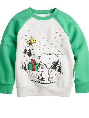 Peanuts Snoopy Holiday Raglan Sweatshirt size 5